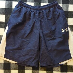 Under Armour Kids Navy and White Shorts